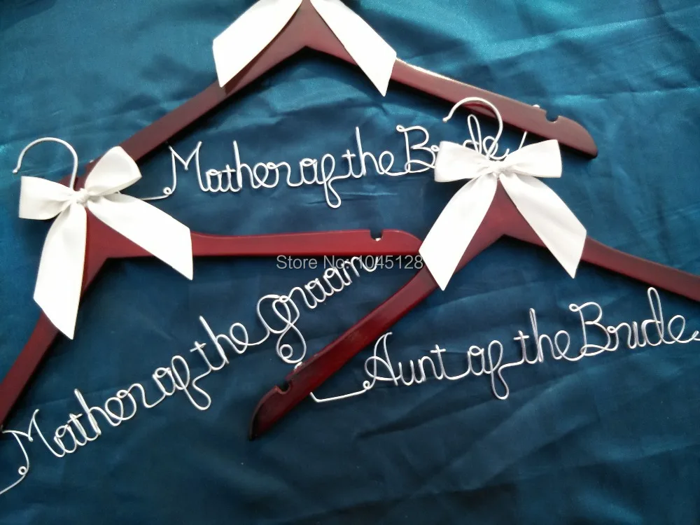 

Free shipping 3 Personalized Wedding Hanger, bridesmaid gifts, name hanger, brides hanger