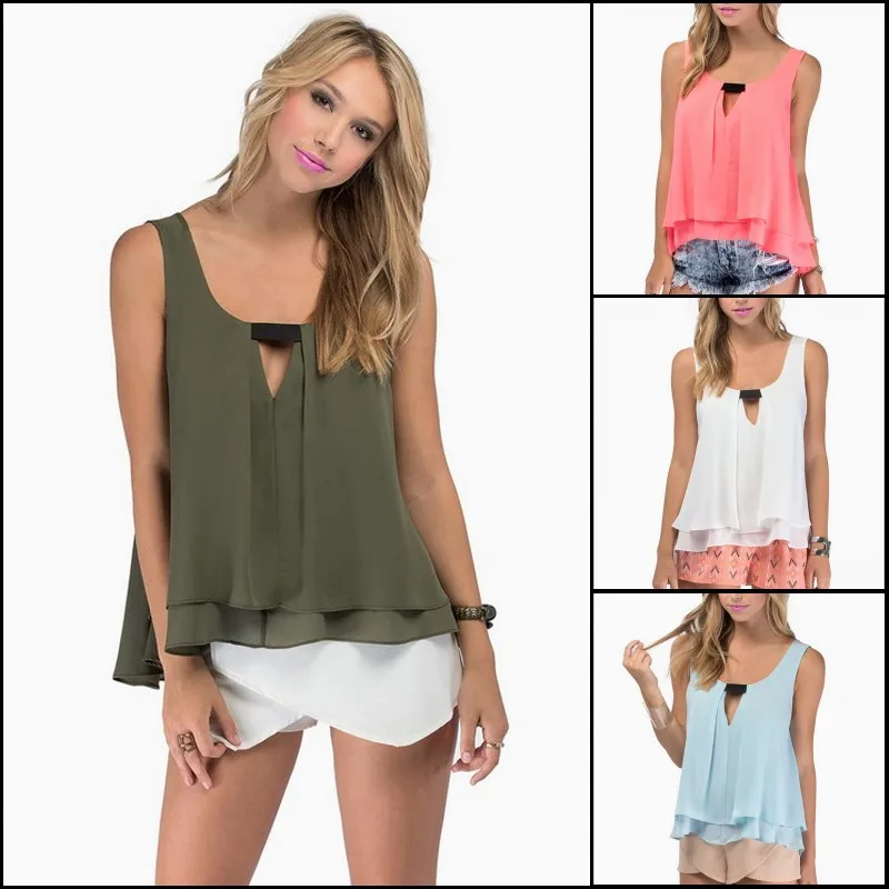 Women Summer Chiffon Blouse 2019 Fashion Sling V-neck Shirts Casual Tops Blouse Chemisier Femme Blusas Solid Color Ladies Tops Women Summer Chiffon Blouse 2019 Fashion Sling V-neck Shirts Casual Tops Blouse Chemisier Femme Blusas Solid Color Ladies Tops