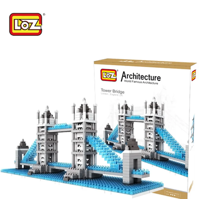LOZ Bloc De Diamant Tour London Bridge Tamise Angleterre ROYAUME UNI Architecture celete Batiment Modele Assemblee Jouets|london bridge|loz