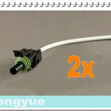 Longyue 2 шт. 1-способ женский comnector свинья хвост Погодный пакет жгутов 25 см проволоки