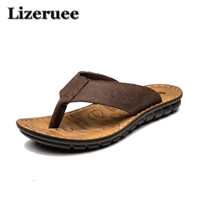 

New Arrival Summer Men Flip Flops High Quality Beach Sandals Non-slip Male Slippers Zapatos Hombre Casual Shoes Men ME111
