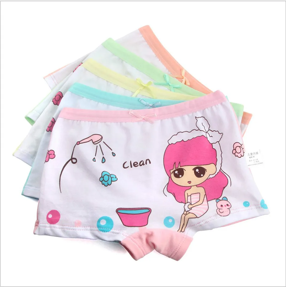 

5pcs/lot Kids Panties Angel Underwear Baby Girls Boxers Cartoon Clothing Briefs Child`s Underwear Baby Cotton 2019 Clothing