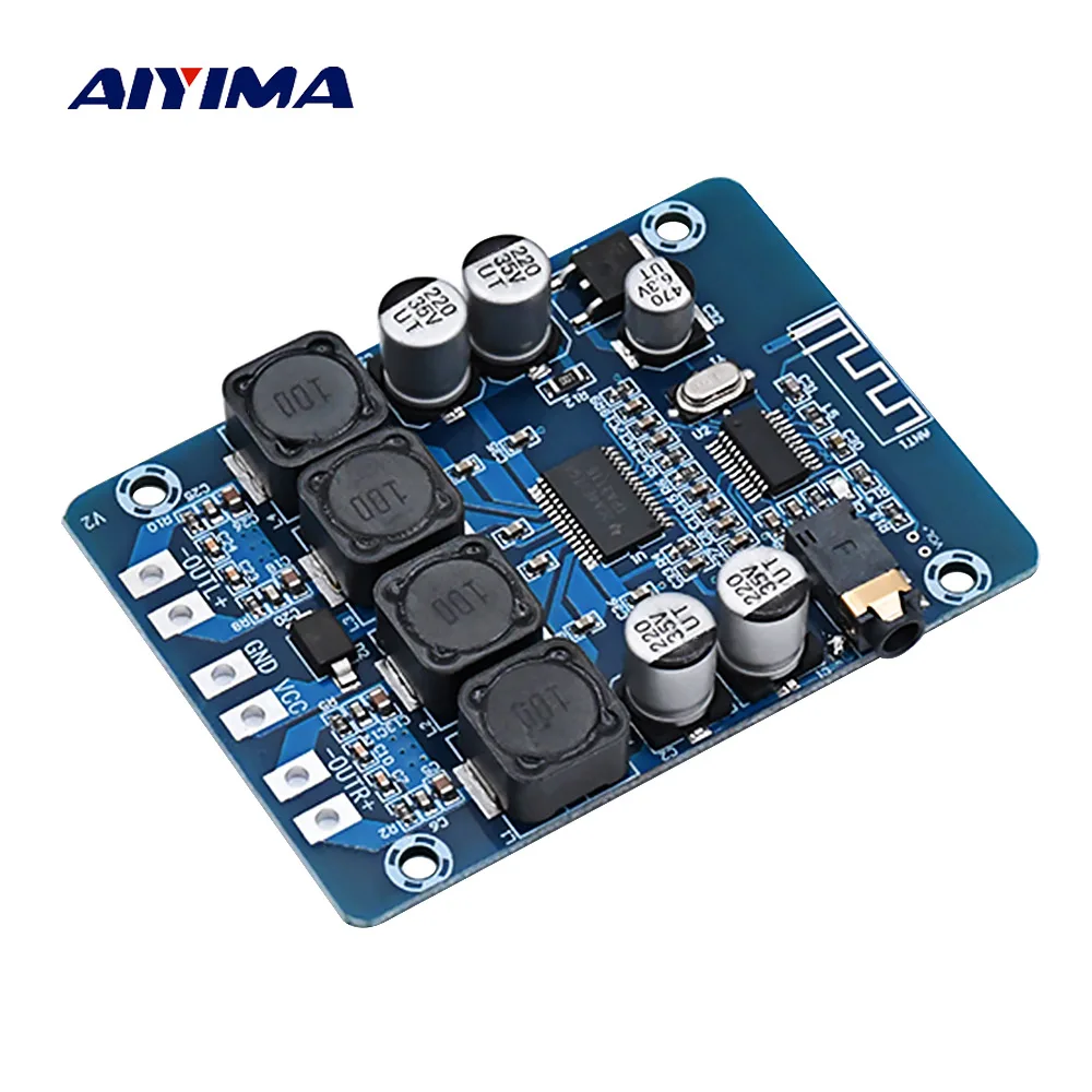 

AIYIMA TPA3118 Bluetooth Digital Amplifier Board 45W*2 Stereo Audio Amplification Module AUX Decoder Home Audio Power AMP