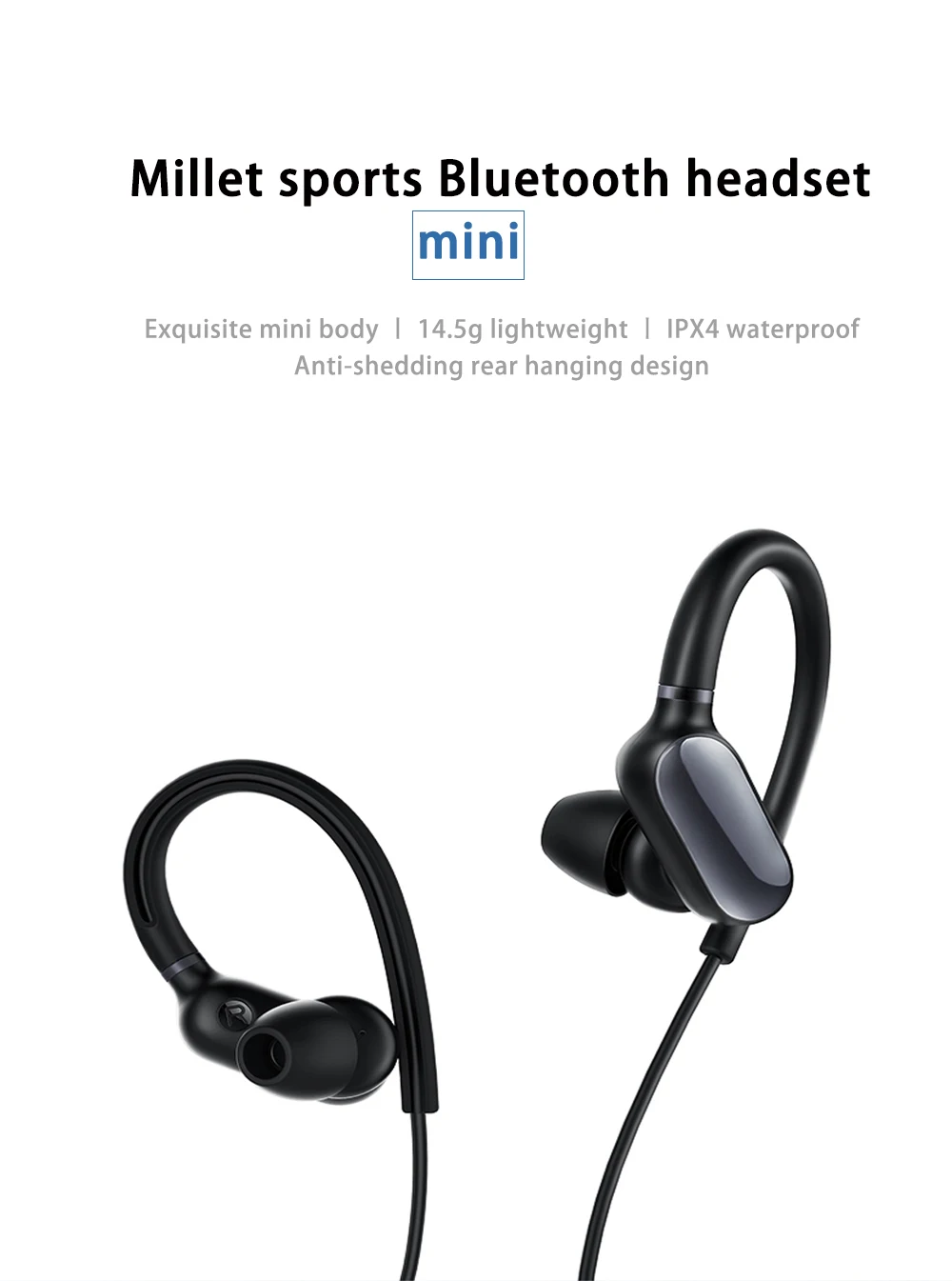 Xiaomi mi спортивные Bluetooth наушники mi ni версия Беспроводные Bluetooth 4,1 спортивные водонепроницаемые наушники с mi crophone