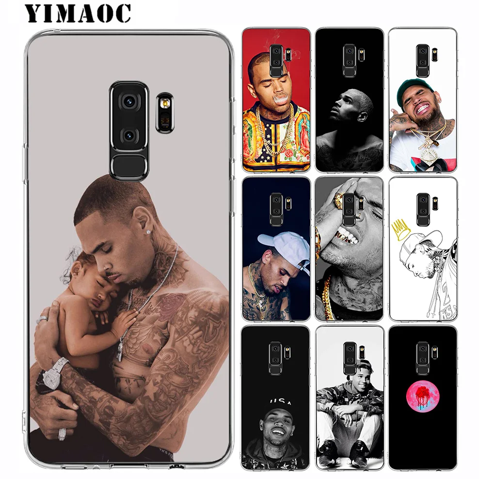 Yimaoc человек Chris Brown Мягкий силиконовый чехол для телефона samsung Galaxy A5 A6 плюс A7 A8 A9 2018