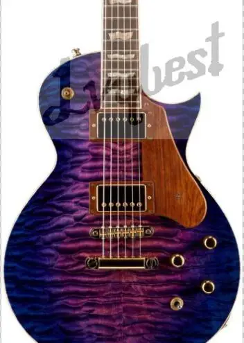 

Customized body shape and headstock shape,mahogany body ,quilt flame top,rosewood fingerboard,left hand,gold parts,free shipping