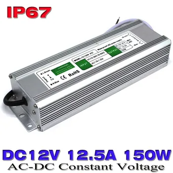 

DC12V 12.5a 150W Waterproof ip67 LED Power Supply AC100-240V To DC 12V Power Driver Transformer For Outdoor Lighting Equipment