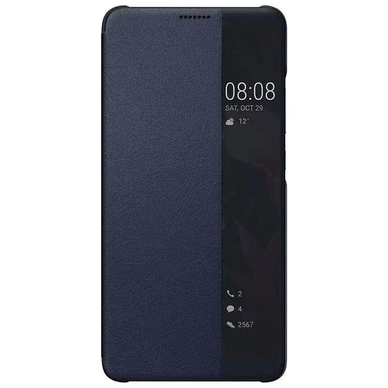 HUAWEI MATE 10 100% inteligente Original funda HUAWEI MATE 10 Pro espejo ventana Flip Funda de cuero funda