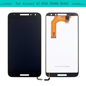 

3PCS Complete LCD For Alcatel A3 5046 5046D 5046Y LCD Display with touch Screen Assembly free shipping