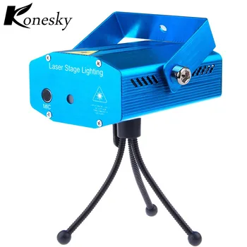 

Konesky Portable multi LED bulb All strat music Laser Stage Lights Lighting Adjustment DJ Party Home Wedding Club Projector