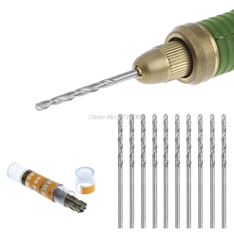 

1 Set 10 PCS 1.0mm Multifunction Tiny Micro HSSStraight Shank Twist Drilling Bits
