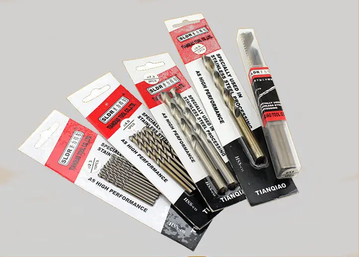 

Free shipping 2 pcs 6.5 mm Cobalt containing high speed steel Co-HSS M42 twist drill bits for metal drilling
