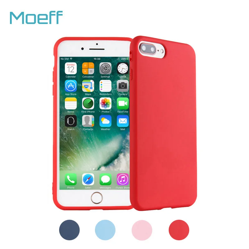

Moeff Top Quality Phone Case For Iphone 7 6 6s 8 Case For Iphone Xr Xs Max 7 8 6 6splus Cover Cases Soft Silicone Color Fashion