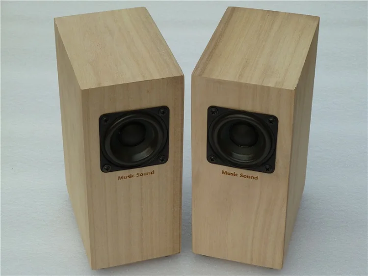 GHXAMP Full Range Wooden Speakers Hifi 2.0 Treble Midrange Bass Balance Clear Passive Loudspeaker Stereo Home Theatre 4ohm 2pcs