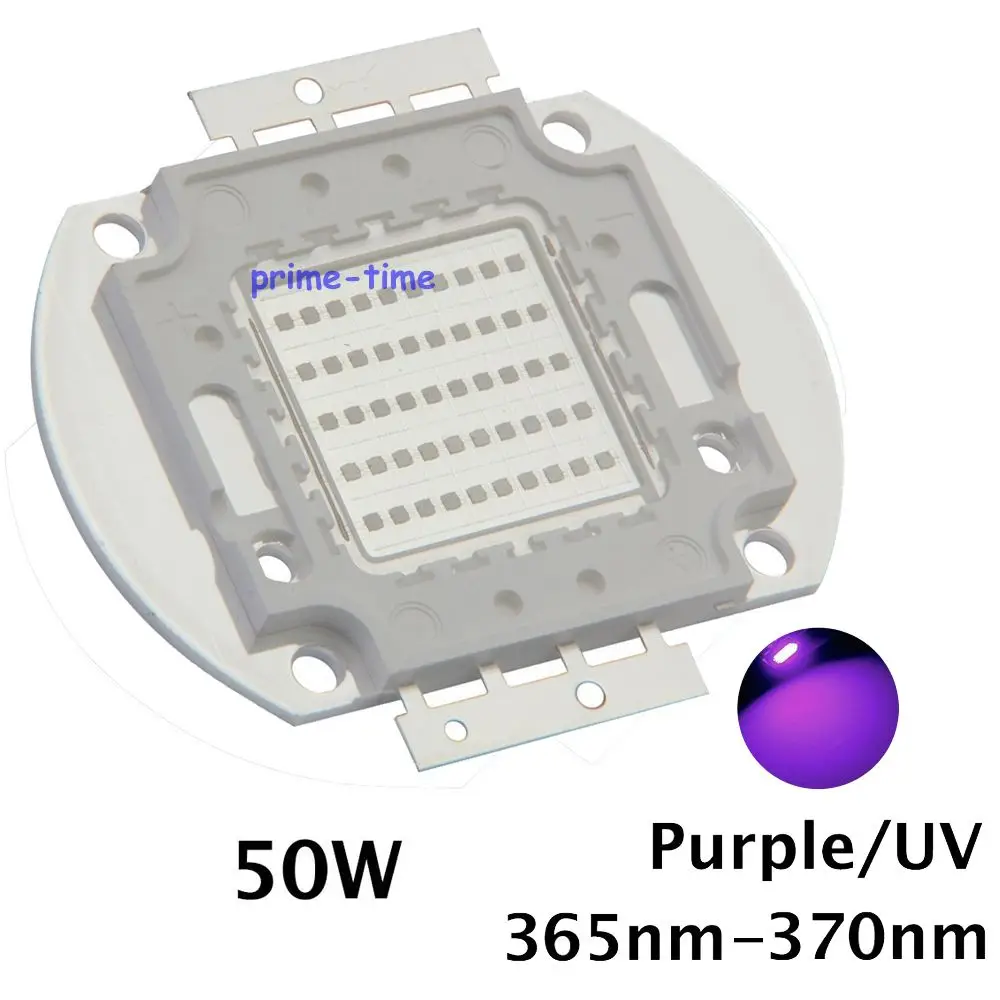 50 Вт ультрафиолетовый УФ-чип высокой мощности Epileds 42Mil 365nm-370NM 380nm-385nm 395-405nm 420nm-425nm DIY