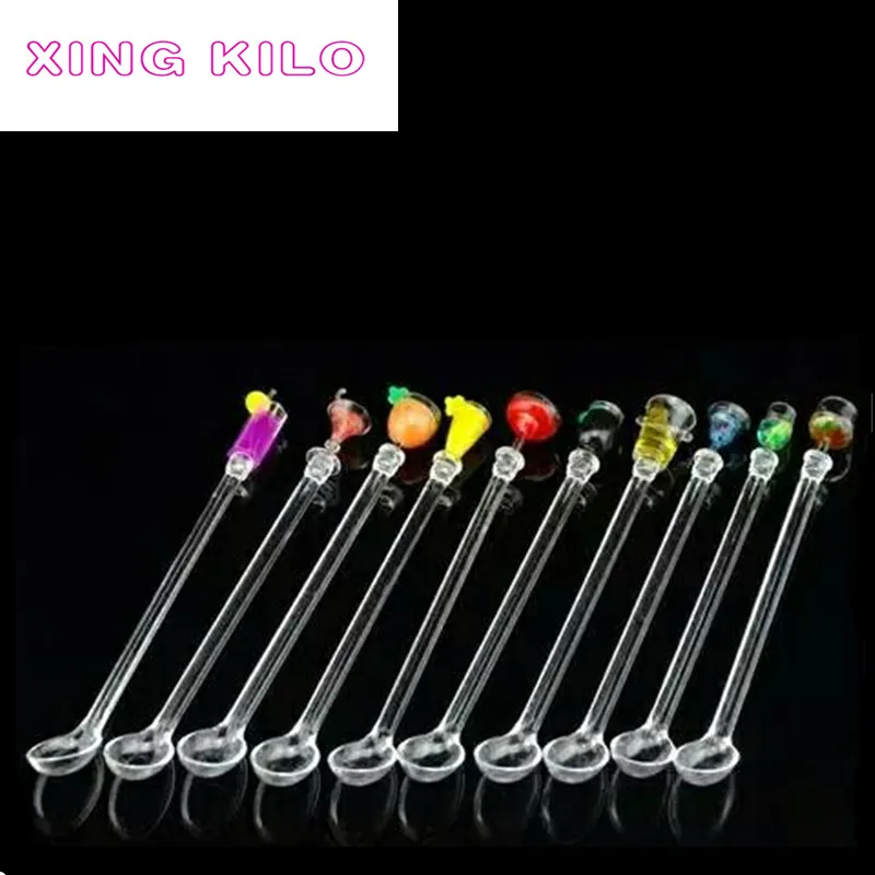 

XING KILO Bar restaurant acrylic cocktail spoon juice bar sand ice scoop stirring spoon coffee cold drink spoon