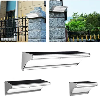 

LED Solar Light Radar Motion Sensor Outdoor Garden 24/48/60 LED Light Solar Powered Wall Lamp Aluminum Solar Lamp Waterp 4 Modes