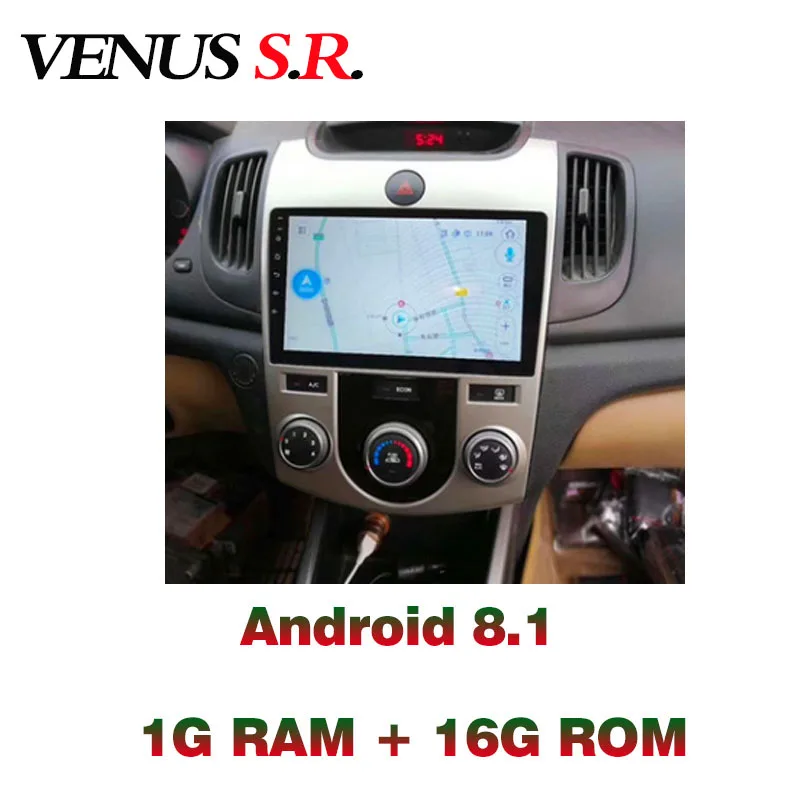 Top VenusSR Android 8.1 2.5D car dvd for KIA Forte Cerato Radio 2007-2017  multimedia headunit GPS gps navigation 5