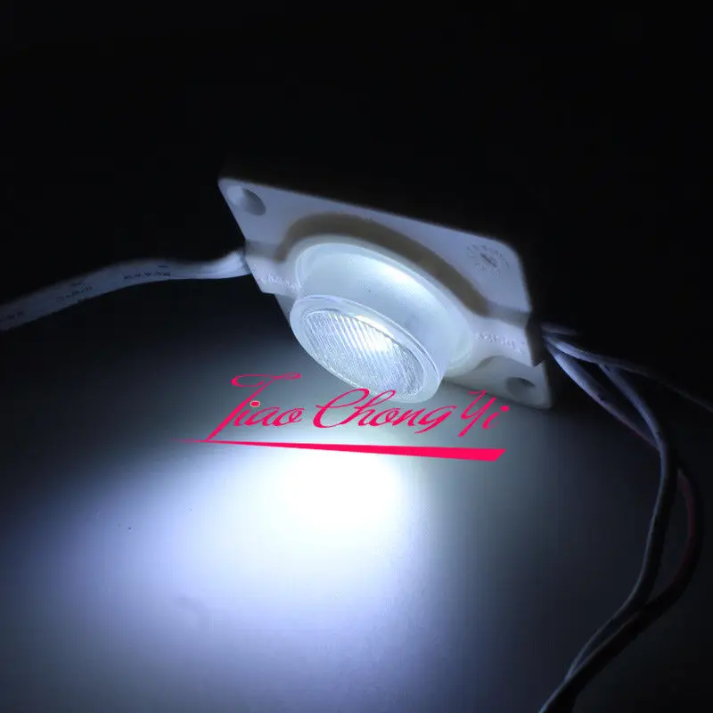 

500PCS/lot 2.4W injection COB LED Module light,DC 12V advertising light Red Green blue yellow white 3 years warranty