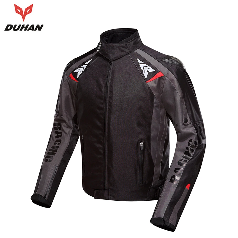 

DUHAN Motorcycle Jacket Men Waterproof Oxford Cloth Moto Jacket Windproof Motocross Off-Road Racing Jacket Protective Gear