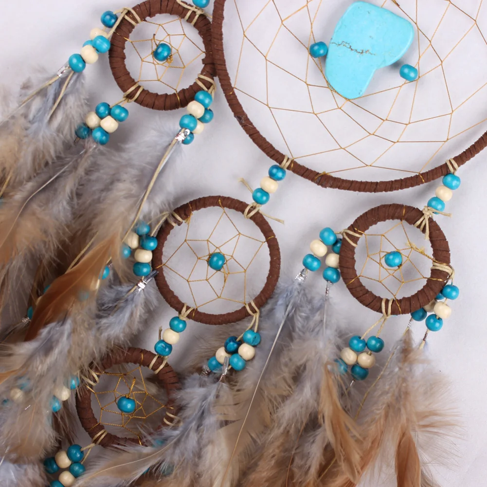 Atrapasueños de estilo indio de regalo antiguo hecho a mano con decoración colgante de pared de plumas Atrapasueños de estilo indio de regalo antiguo hecho a mano con decoración colgante de pared de plumas
