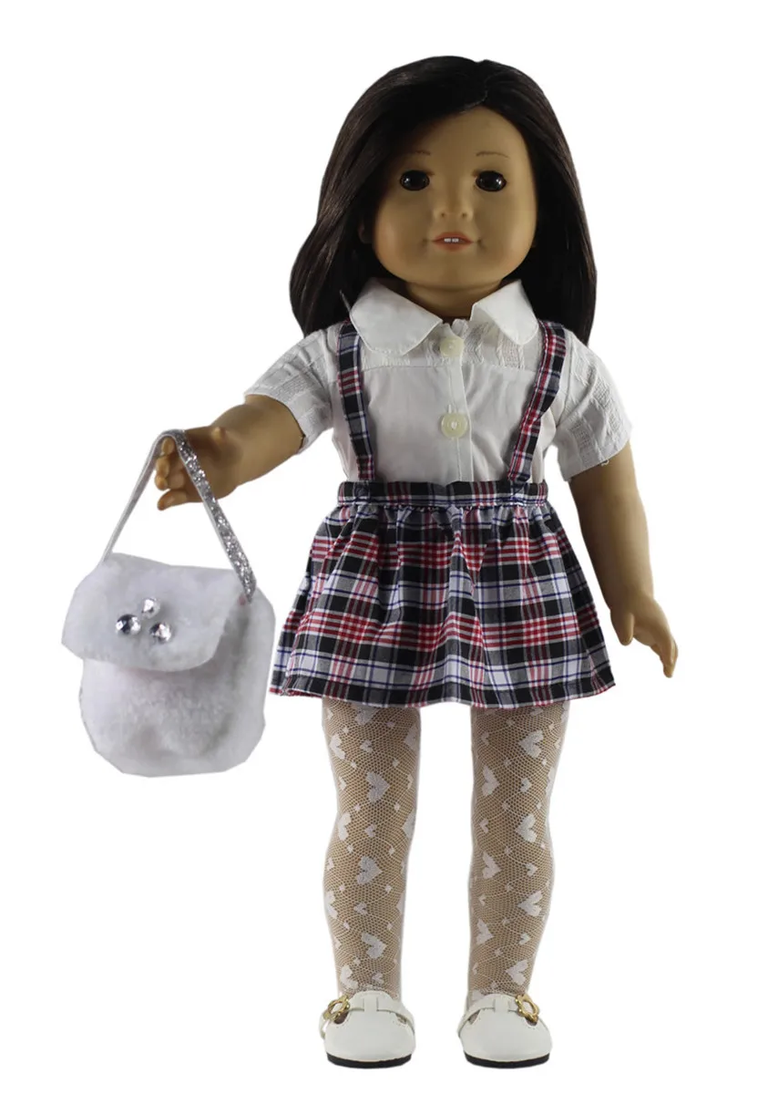 1 комплект кукольной одежды для 1" американская кукла ручной работы Милая Студенческая одежда X24