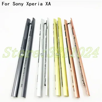 Original For Sony Xperia XA Side Frame Chassis Housing Plate +Side Buttons + SIM SD Block Cover For Sony XA Left/Right Frame