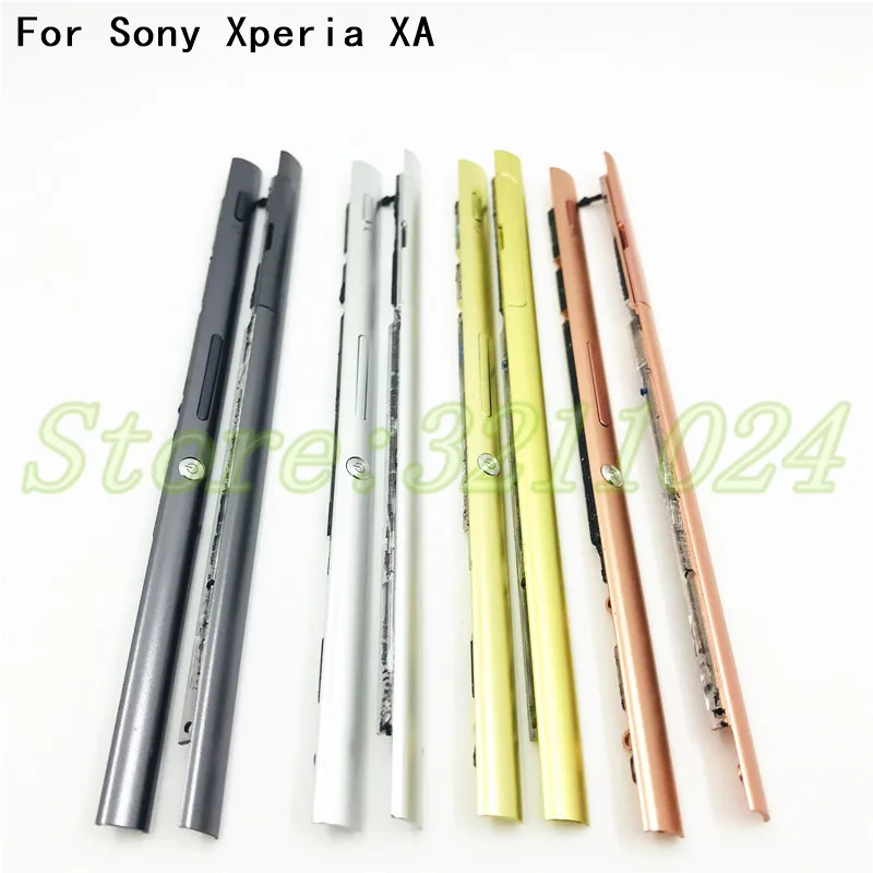 Оригинальная Боковая Рама для Sony Xperia XA, корпус, пластина + боковые кнопки + SIM карта, Крышка блока SD для Sony XA, левая/правая рамка|Корпусы и рамки для мобильных телефонов| | АлиЭкспресс