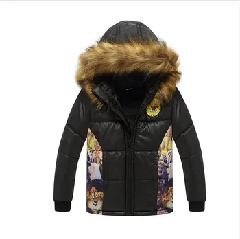

CHCDMP New Animal Girls Boys Jacket Winter Warm Thick Hooded Boys Coat Cartoon Minions Lovely Children Outerwear Kids Clothing