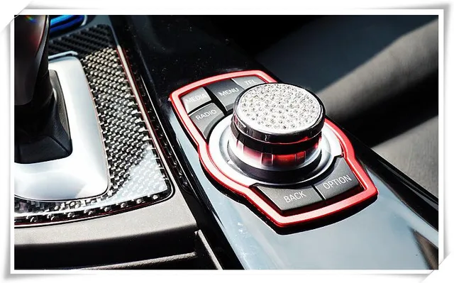 Car Styling Middle Control Decorative For BMW E63 F87 F80 F83 F82 F90 F10M  F13M F12M M6 M5 M4 M3 M2 Z4 E89 F20 F21 Accessories|ring bmw|bmw  decorationsring sticker - AliExpress
