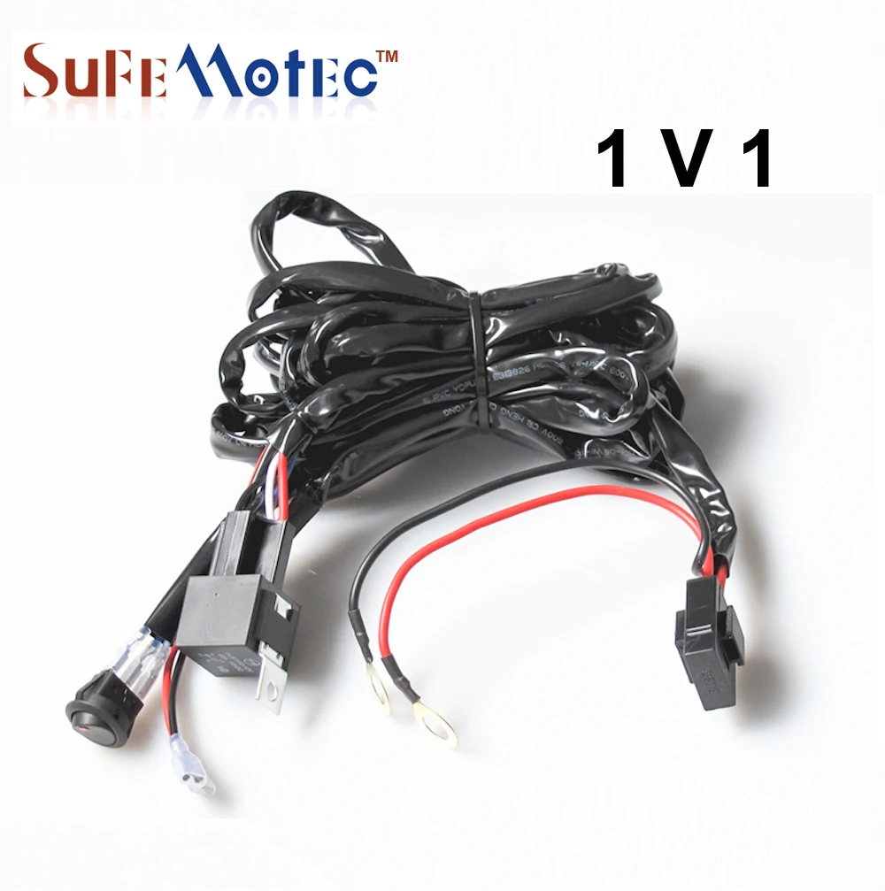 1PCS Universal Wire Harness Relay Kit 3M For Led Light Bar 300W Work Lamps With On Off Switch 12V 40A Driving Lights Offroad SUV-in Wire from Automobiles ...