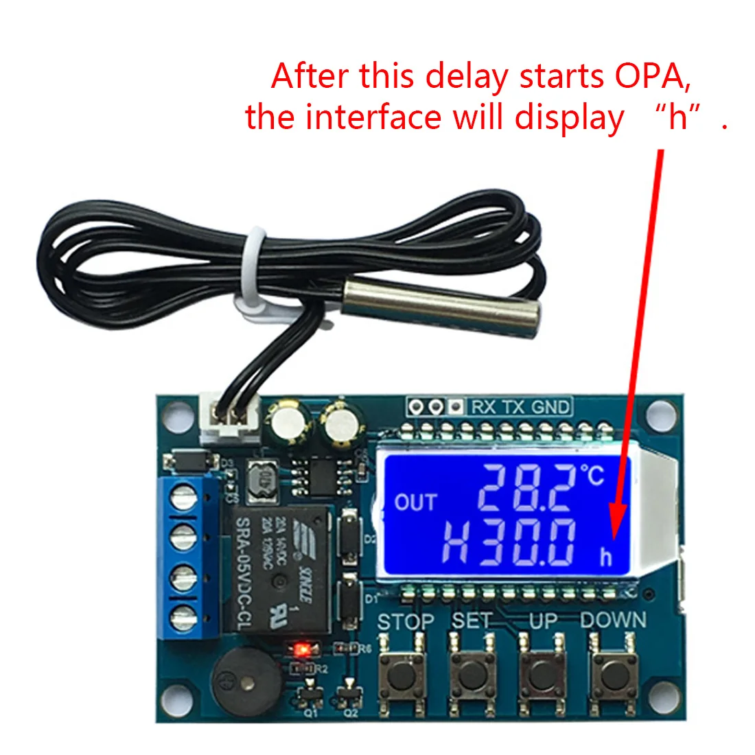 

High-accuracy DC6 to 30V Temperature Controller Digital Thermostat Heat Cool Temp Switch Micro Control Panel -50~110C