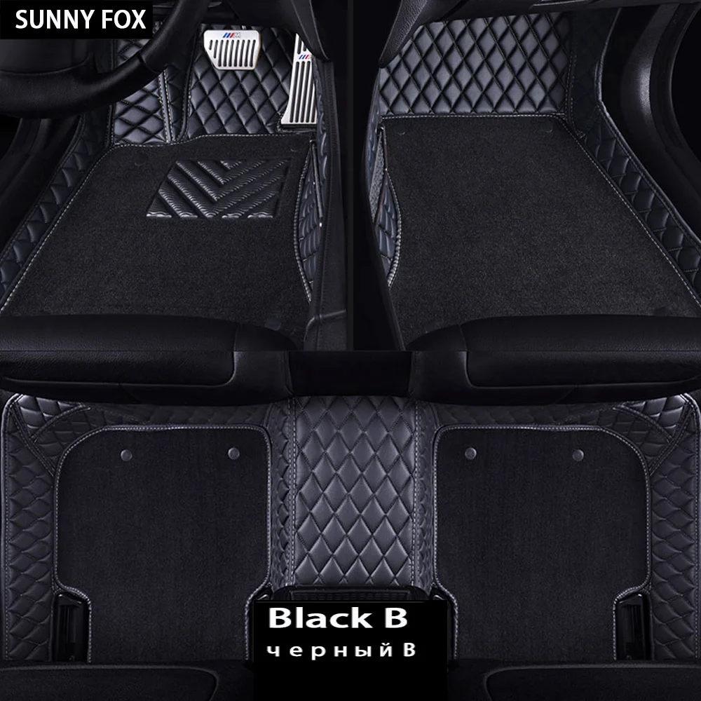 

Car floor mats for Audi A1 A3 A4 A6 A7 Q3 Q5 Q7 TT leather Anti-slip car-styling carpet liner
