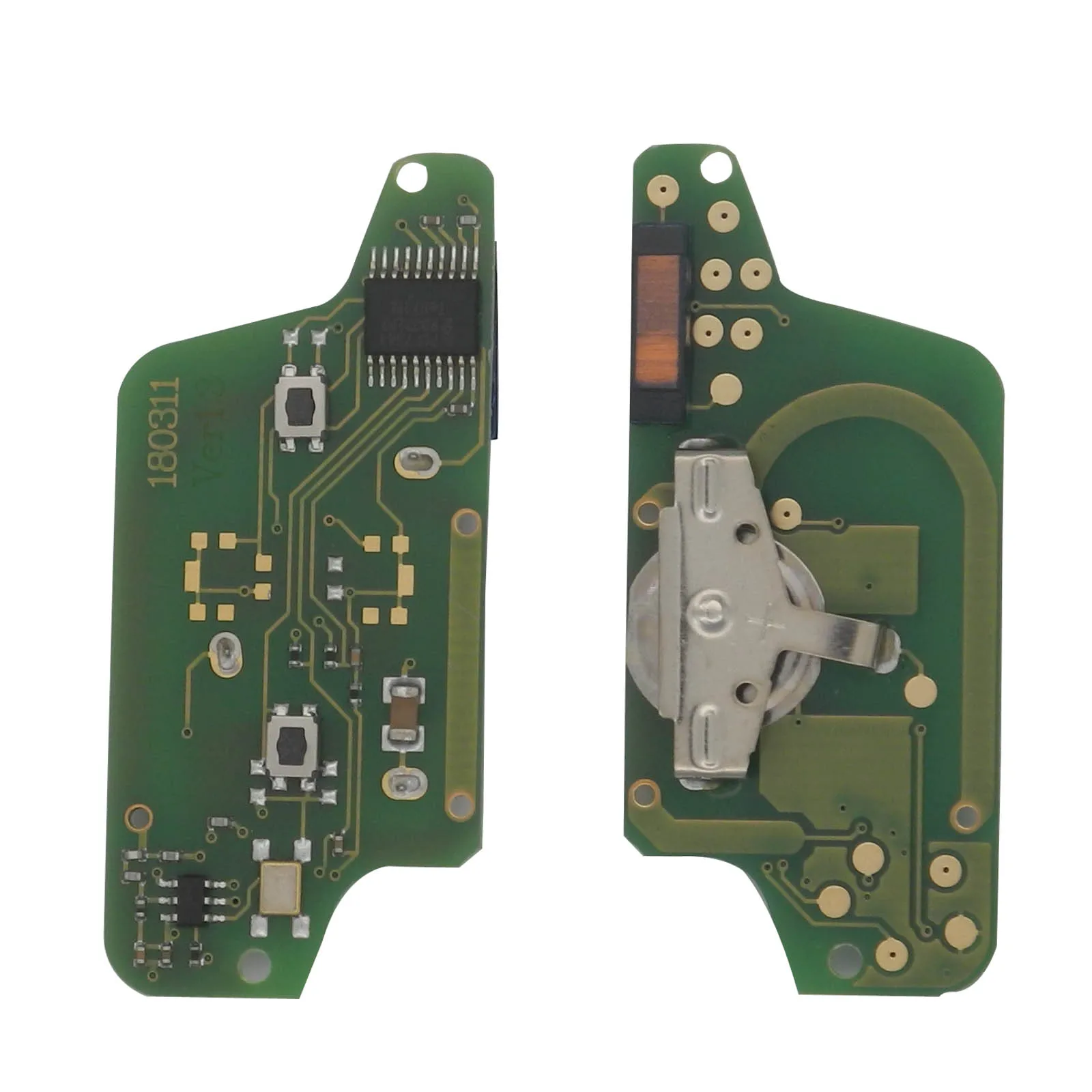 Jingyuqin дистанционный ключ для автомобиля в виде ракушки PCF7941 ID46 чип 433 МГц для peugeot 307 308 407 408 607 Citroen C3 C5 C6 2 BTN Flip CE0523 HU83