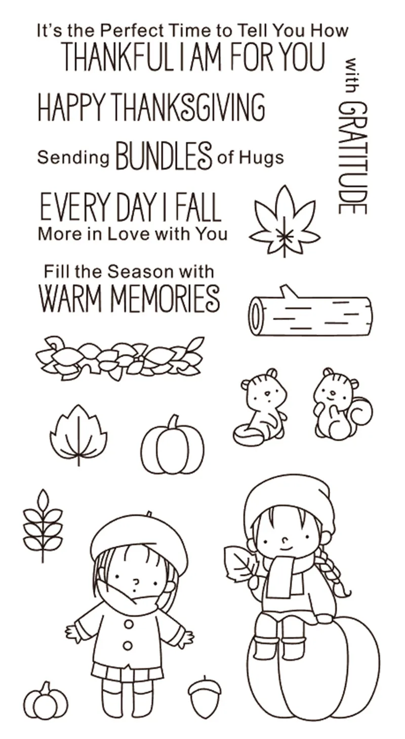 

11x20 Two girls are talking Transparent Clear Stamps Silicone Seals for DIY scrapbooking photo album Card Making