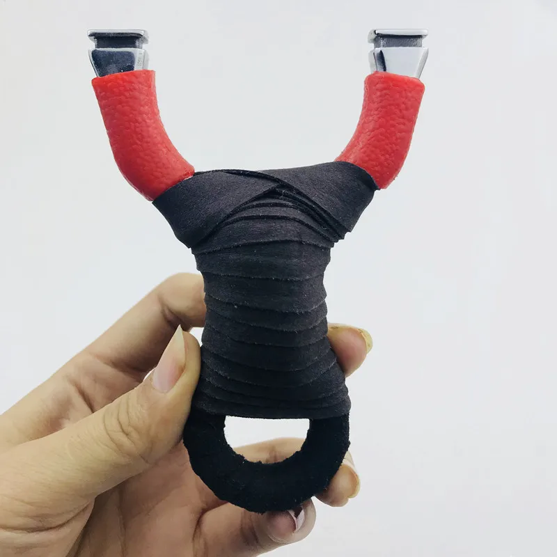 

Powerful slingshot hunting stainless steel thick wrist band ejection sport outdoor hunting slingshot shooting