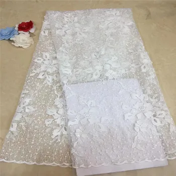 

Madison African Lace Fabric 2019 High Quality Feather Lace Tulle Lace Fabric African French Net Lace Fabric For Eveing Dress