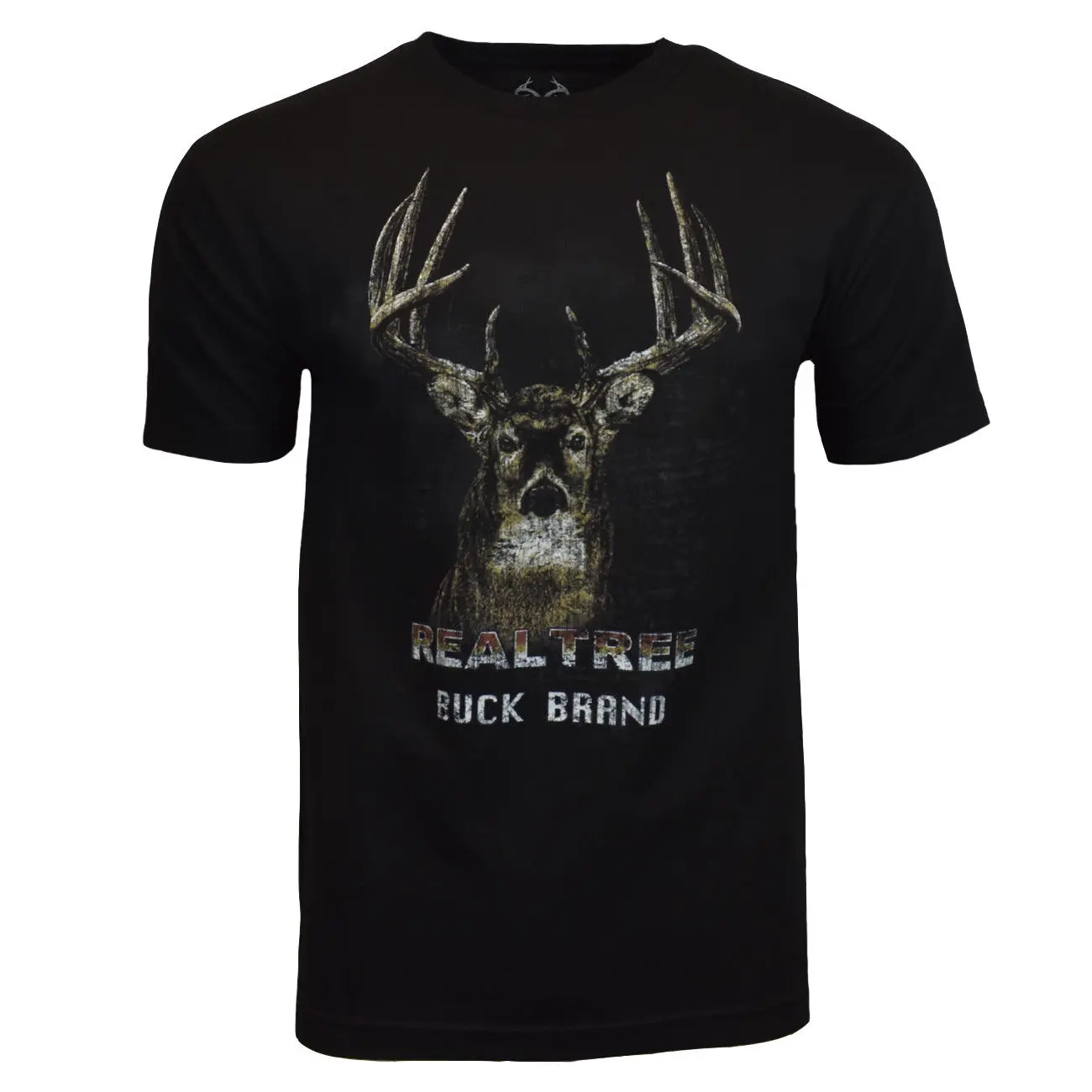 

REALTREE Mens Tee T Shirt M XL XXL 3XL Deer Hunting Camo Logo Sleeve NEW BLACK Hip Hop Tee Shirt,Summer Men'S fashion Tee