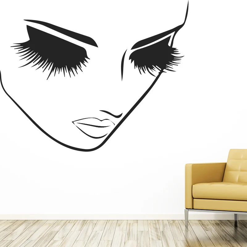 

Creative Woman Personality Fashion Wall Stickers for Women Living Room Bedroom Decorative Removable Vinyl Wall Sticker Mural
