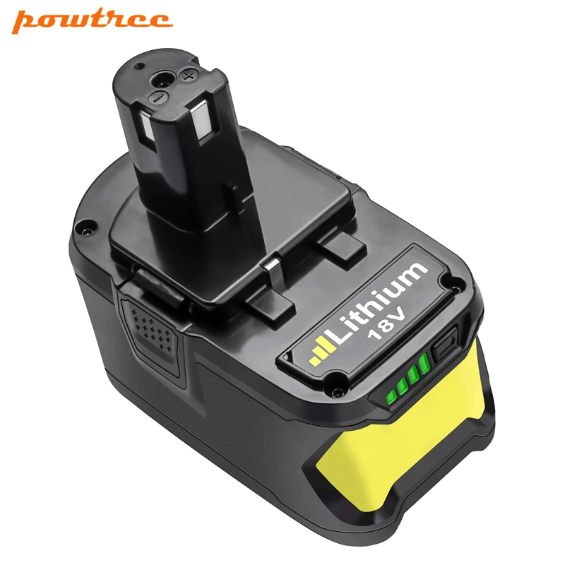 Powtree 18V 9000 мА/ч, литий-ионный аккумулятор P108 P 108 Батарея для Ryobi Батарея RB18L40 P2000 P310 для BIW180 L30 Перезаряжаемые Батарея