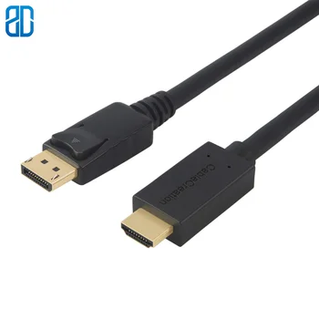 

DisplayPort to HDMI Cable DP to HDMI Male to Male Adapter 4K x 2K & 3D Audio/Video Converter Black/White