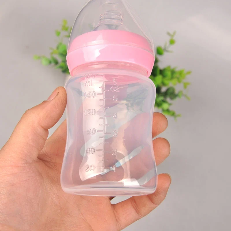120 мл для новорожденных уход молоко Кормление бутылки Стандартный рот Силиконовые фруктовый сок, вода медицины Соски напиток