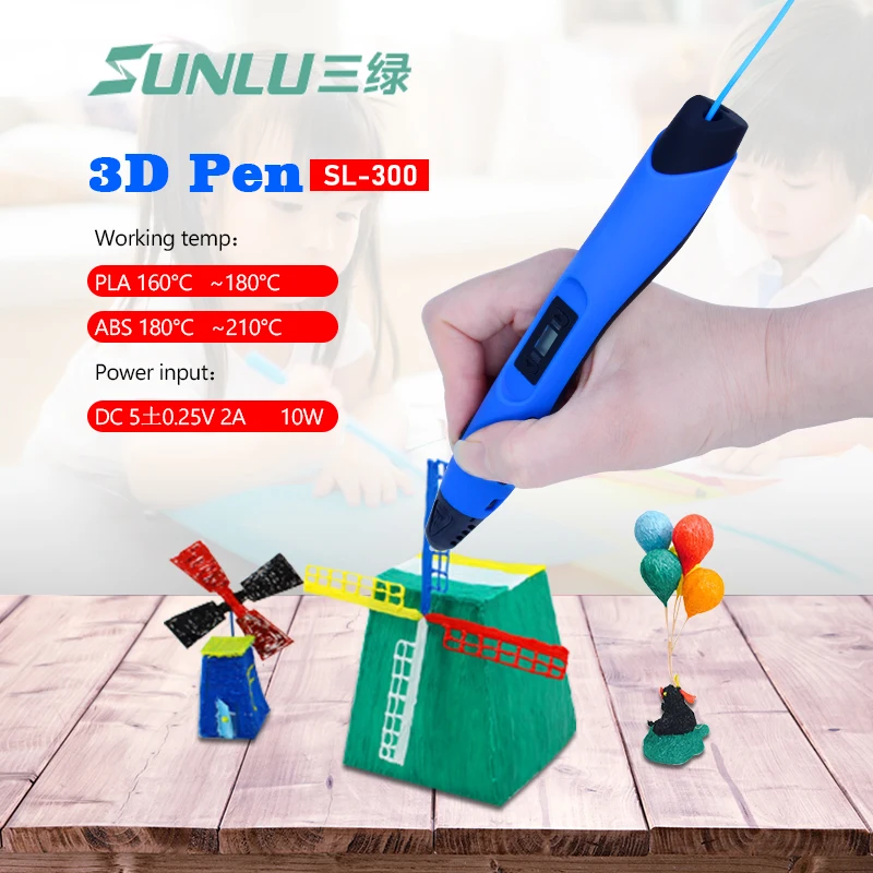 3d ручка Sunlu для печати с 20 пластиковыми наполнителями 100 м 1 75 мм|3d pen printer|3d penprinter |