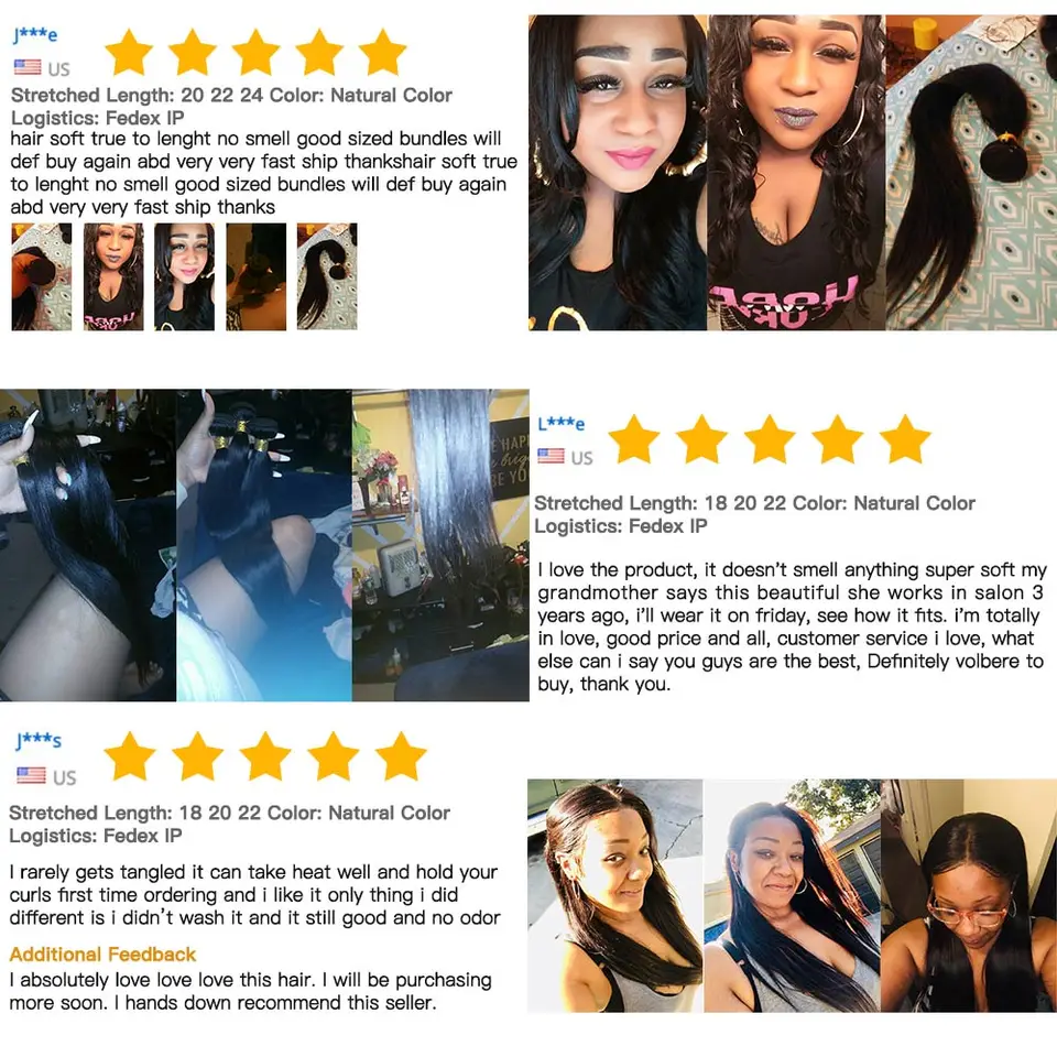 28 30 32 34 40 Straight Hair Bundles Indian Hair Weave Natural