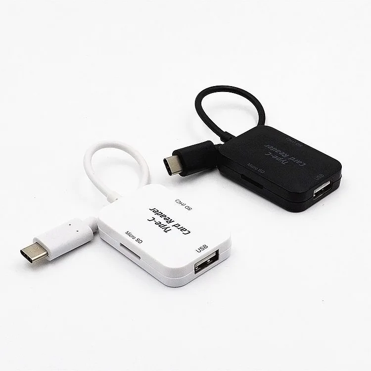 USB 3,1 type C к USB 2,0 концентратор SD TF карта памяти ридер + OTG адаптер для Macbook PC ND998