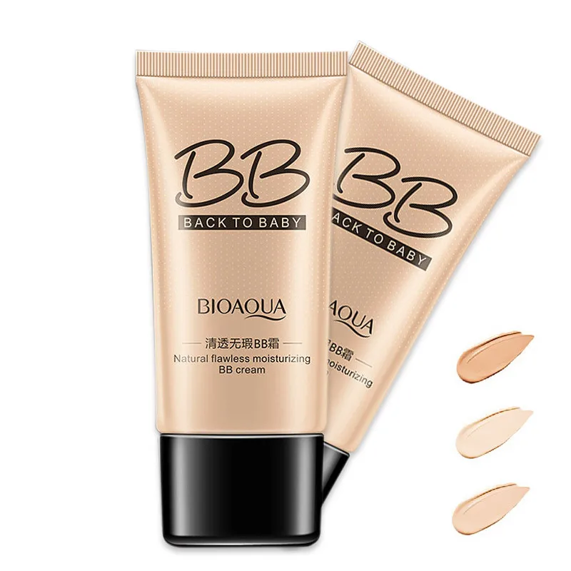 

Make-up natural flawless BB cream nude makeup whitening moisturizing concealer brightening liquid foundation sunscreen cosmetics