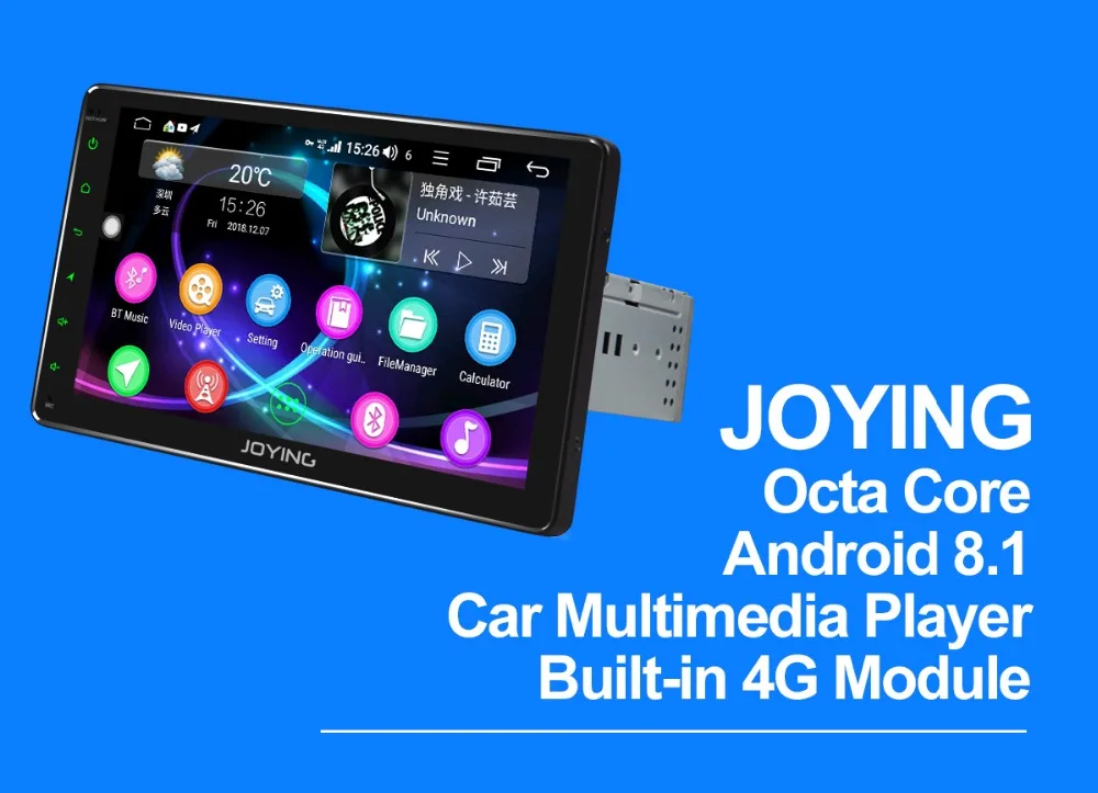 Perfect JOYING autoradio Android 8.1 4GB RAM&64GB ROM Octa Core stereo 9"HD Screen universal head unit radio player support 4G SIM Card 9