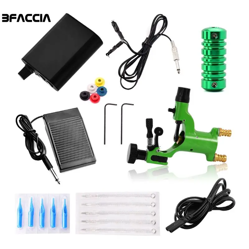 

Bfaccia Tattoo kit Rotary Tattoo Machine Set Maquinas De Tatuar Rotativa Professional Not Full Kit Clip Cord Tattoo Needles Grip