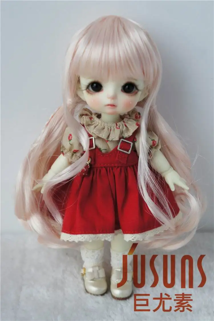 JD337 1/8 1/6 1/4 Pretty Synthetic Mohair BJD Wigs Suit For Size 5-6 Inch 6-7 Inch 7-8 Inch Doll Free Shipping Doll Hair Only