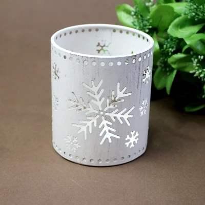 Contracted Iron Art Creative Romantic Snow Candle Stick | Дом и сад